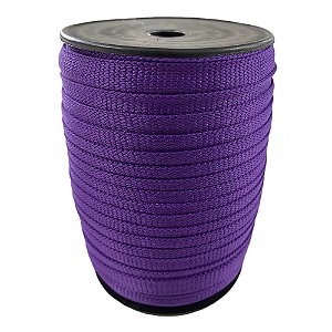 50m Cordão CCA 10mm Roxo Alça Fita Bolsas Mochilas Crachá