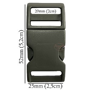 1000un Fecho 20mm Cinza Chumbo Plástico Presilha Engate Alça