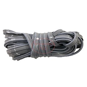 50m Vivo PVC Cinza Claro Costura Acabamento Bolsa Mochilas Mala Plástico