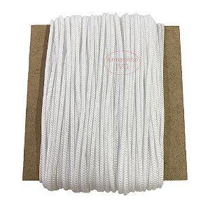 100m Cordão 4/1 Branco Fio Náutico Rabo Rato Saco Mochila