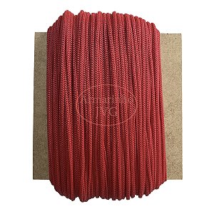 100m Cordão 4/1 Vermelho Fio Náutico 4mm Rabo de Rato Sacos