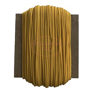 100m Cordão 4/1 Amarelo Ouro Fio Náutico 4mm Rabo Rato Sacos