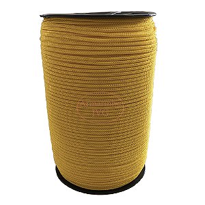 1kg Fio Náutico 4/1 Amarelo Ouro 460m Rabo Rato Saco Fitilho