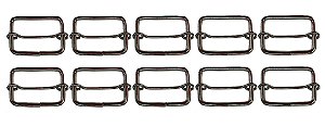 1000un Regulador 50mm Niquelado Ferro Passador Alça Mochilas