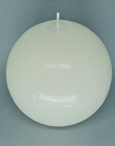 Vela Bola 15 cm Branca