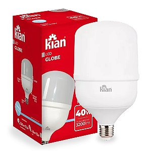 Lâmpada Led Globe 40W 6.500K Branca Fria Base E27 Bivolt Kian