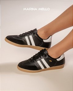 Tênis Emma Preto e Branco, Marina Mello.