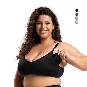 Sutiã Pós-Mastectomia Plus Size Para Usar com Prótese Microfibra