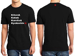 Camiseta Kyokushin Kanku – Kihon, Kata & Kumite - 1ª Edição