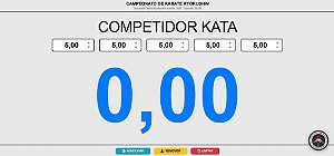 Placar Digital Kyokushin - Módulo on-line notas Kata - 12 meses