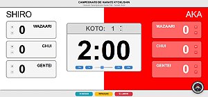 Placar Digital Kyokushin - Módulo on-line completo Kata e Kumite - 12 meses