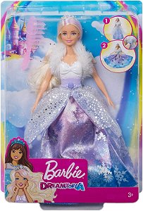 BONECA BARBIE PRINCESA VESTIDO MAGICO GKH26