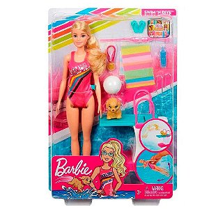 BONECA BARBIE NADADORA DREAMHOUSE GHK23