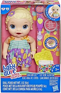 Boneca Bebê com Acessórios - Baby Alive - Hora do Suco - Vestido