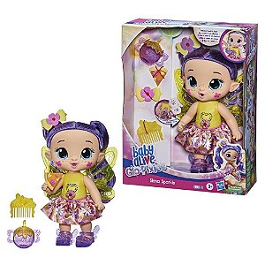 BONECA BABY ALIVE GLO PIXIES SIENA SPARKLE F2593 - HASBRO