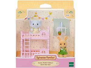 SYLVANIAN FAMILIES CONJUNTO BELICHE - BEBE COELHO RAIO DE SOL 5551