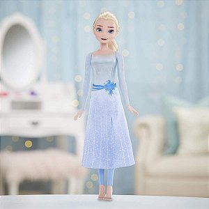 Boneca Frozen 2 Elsa Brilho Aquatico Hasbro F0594