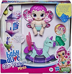 Boneca Baby Alive Glo Pixies Mini Berry Bug - F3650 - Hasbro