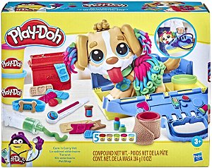 Massa de Modelar Play-Doh Veterinário Pet Shop-Hasbro-F3639