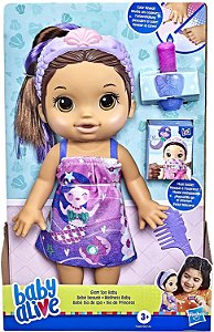 Boneca Baby Alive Glam Spa Morena - F3565 Hasbro