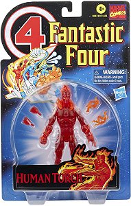 Boneco Marvel Legends Series Retrô Tocha Humana-F0351-Hasbro