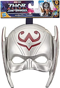 Máscara Marvel Love and Thunder com Tira Ajustável Mighty Thor Hasbro F3358