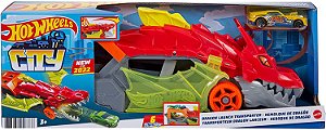 Pista Hot Wheels City Reboque de Dragão Mattel GTK42