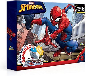Quebra Cabeça Grandão 120 Peças Spider Man Toyster 002396