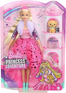 Boneca Barbie Princesa Moderna com Animais Mattel GML76