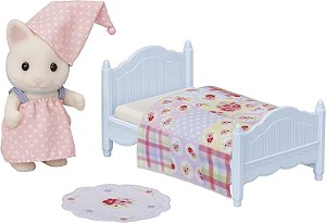 Sylvanian Families Conjunto Cama Menina Gato Primavera Epoch 5681