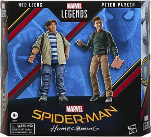 Marvel Legends Spider-Man 60º aniversário Peter Parker e Ned Leeds MCU F3457 Hasbro