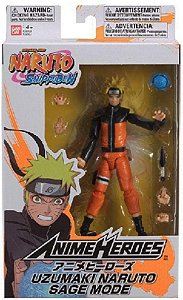 Boneco Naruto Uzumaki Anime Heroes 15 Cm Bandai F0051-1 - Star