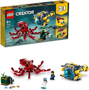 Lego Creator 3 em 1 Missão do Tesouro Afundado 31130