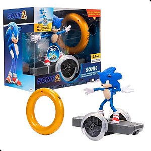 Figura Sonic 2 Movie Sonic Speed Rc e Acessorio Candide 3429
