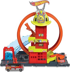 Pista Hot Wheels City Robô Tubarão, Multicolorido Mattel - GJL12 Pista