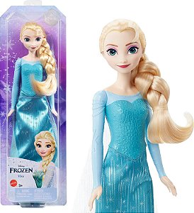 Boneca Disney Frozen Rainha Elsa Saia Cintilante HLW47