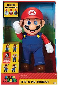 Boneco Super Mario Articulado com Som Candide 3009