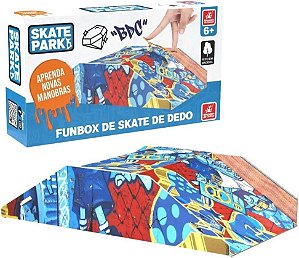 Rampa Skate de Dedo - Skate Park Rampa Half Pipe - Brincadeira de