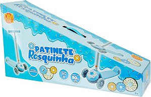 Patinete Rosquinha Radical Azul Com Rodas Led DMR6245