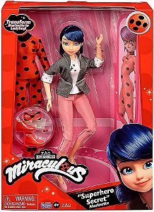 Boneca Miraculous Ladybug Boneco Cat Noir Figura Articuladas