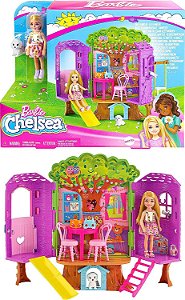 Barbie Filme Conjunto Chelsea e Casa da Árvore Mattel HPL70