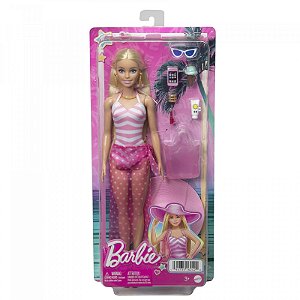 Boneca Barbie Loira Dia de Praia Mattel HPL73
