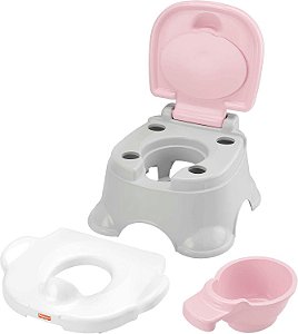 Fisher Price Troninho Básico 3 em 1 Rosa Mattel HGW36