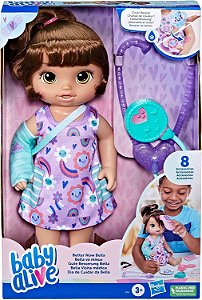 Boneca Baby Alive Glam SPA Dia de Princesa Morena F3565 - Hasbro