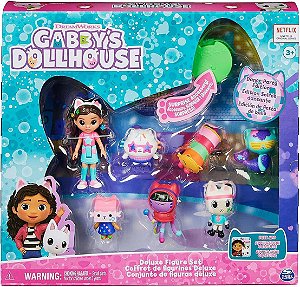 Gabby's Dollhouse Set com 7 Figuras Deluxe Festa de Dança Sunny 3638