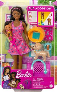 Boneca Barbie Aniversario do Cachorrinho Mattel GXV75 no Shoptime