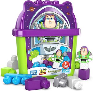 Mega Bloks Disney Balde De Blocos Buzz Lightyear Mattel GWF92