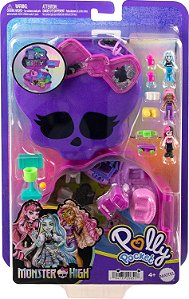Polly Pocket Estojo Mundo Surpresa Monster High Mattel HVV58