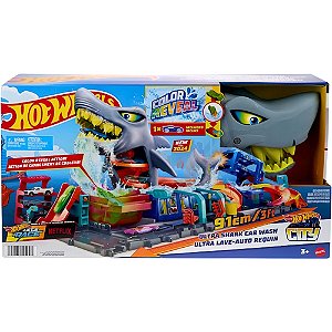 Pista Hot Wheels Lava Rápido Mega Tubarão Mattel HTN82