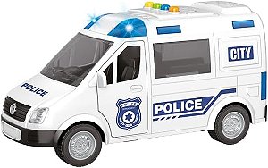 Carro de resgate da Polícia de Brinquedo com Sirene Zippy